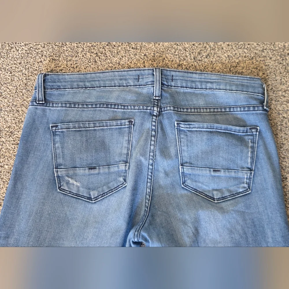 Flying Monkey Low Rise Womens Jeans Size 29 Raw Hem, Distressed - Picture 2 of 8